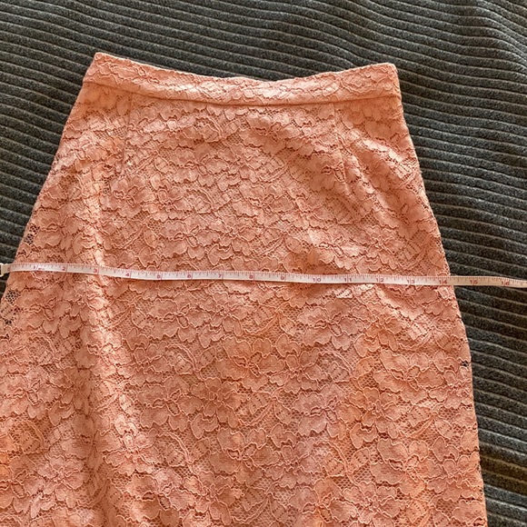 Aritzia Babaton pink lace midi skirt - Picture 9 of 12